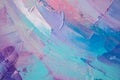 Fragment. Multicolored texture painting. Abstract art background. oil on canvas. Rough brushstrokes of paint. Closeup of a paintin Royalty Free Stock Photo