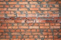 The wall texture of red bricks Royalty Free Stock Photo