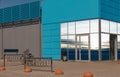 A fragment of a new building of a modern store Royalty Free Stock Photo
