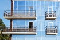 Fragment of new modern building Royalty Free Stock Photo