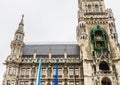 Fragment of New Town Hall of Munich Neues Rathaus neo-Gothic s