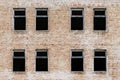 Fragment of an old brick building Royalty Free Stock Photo