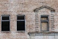 Fragment of an old brick building Royalty Free Stock Photo