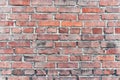 Fragment of an old brick wall of an apartment house - Background, Texture Royalty Free Stock Photo