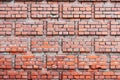 Fragment of an old brick wall of an apartment house - Background Royalty Free Stock Photo