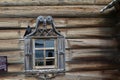 Fragment of old farm house on Kizhi island Karelia