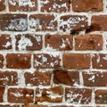 Fragment of an old red brick wall Royalty Free Stock Photo