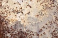 Fragment of an old rusty wall Royalty Free Stock Photo