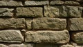 A fragment of an old wall made of white-gray flat stones. For the background. Royalty Free Stock Photo