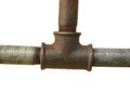 Fragment of the old water conduit Royalty Free Stock Photo