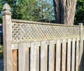 Fragment of an old wooden fence