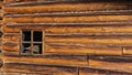 Fragment of an old wooden house. Royalty Free Stock Photo