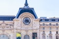 Fragment of the Orsay Museum on the shore of the Seine river