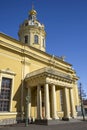 Fragment of the Peter and Paul Cathedral. Saint-Petersburg Royalty Free Stock Photo