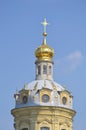 Fragment of Peter and Paul Cathedral Royalty Free Stock Photo