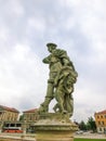 Fragment of Prato della Valle in Padua, Italy