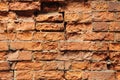 Fragment of a red brick wall Royalty Free Stock Photo