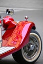 Fragment of a red retro car Royalty Free Stock Photo