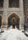 Fragment of Registan Madrasah complex in Samarkand, Uzbekistan