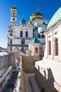 Fragment of the Resurrection Cathedral in The New Jerusalem Monastery of the 17th century. Istra town, Moscow suburbs, Russia. Royalty Free Stock Photo