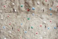 Fragment of a rock climbing wall