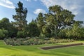 Fragment of rosarium in Botanical Garden