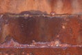 Fragment of a piece of rusty iron