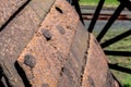 Fragment of the rusty Retro steam machine