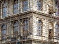 Fragment of scaffolding in Prague