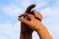 Fragment of the sculpture Great Dance, Gretna Green, UK