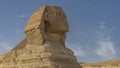 A fragment of the sculpture of the Great Sphinx