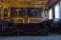 Fragment of the Senate Hall in the Palace of Doges, Venice Royalty Free Stock Photo