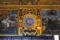 Fragment of the Senate Hall in the Palace of Doges, Venice Royalty Free Stock Photo