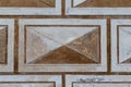 Fragment of sgraffito on the wall of a house Royalty Free Stock Photo