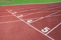 A fragment of a sports field, athletics