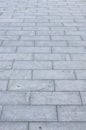 Fragment of the square paved of a large granite tiles Royalty Free Stock Photo