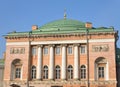 Fragment of Stables yard building in St.Petersburg. Royalty Free Stock Photo