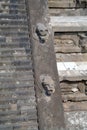 A fragment of the step pyramid in Teotihuacan