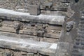 A fragment of the step pyramid in Teotihuacan