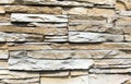 Fragment stoned wall