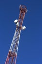 Fragment of the tower of cellular communication Royalty Free Stock Photo