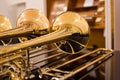 Fragment trombones Royalty Free Stock Photo