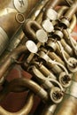Fragment of an trumpet Royalty Free Stock Photo
