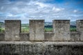 A fragment of the upper part of the fortress wall