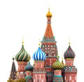 Fragment view of Saint Basil`s Cathedral