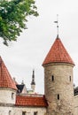 Viru Gate in the old town of Tallinn, Estonia Royalty Free Stock Photo