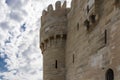 A fragment of the wall of the ancient Citadel of Qaitbay