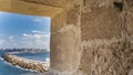 A fragment of the wall of the ancient Citadel of Qaitbay Royalty Free Stock Photo