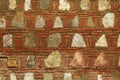 Fragment of the wall of an ancient fortress Royalty Free Stock Photo