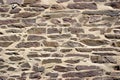 Fragment of the wall from brown flat natural stone Royalty Free Stock Photo